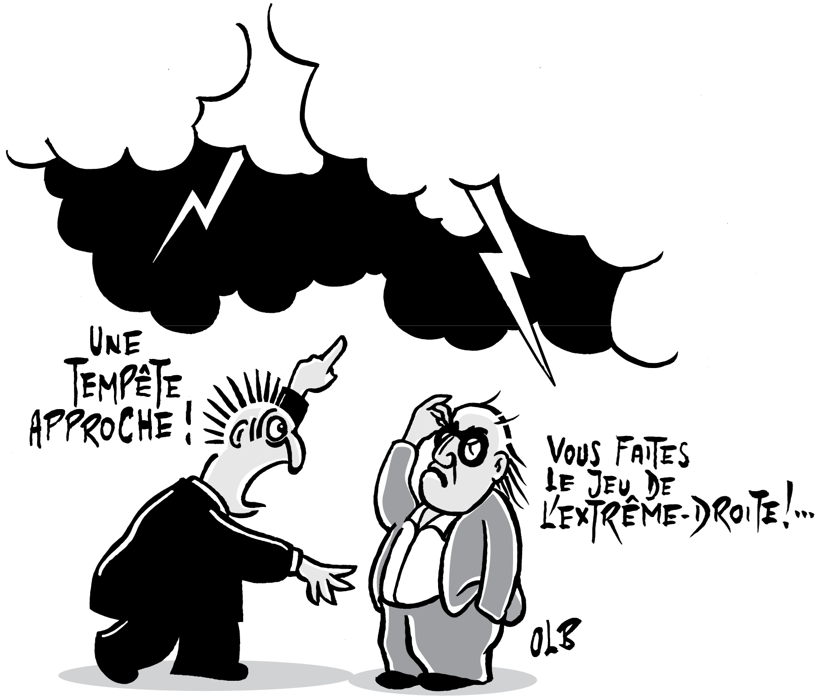 Le jeu de l'extrême-droite