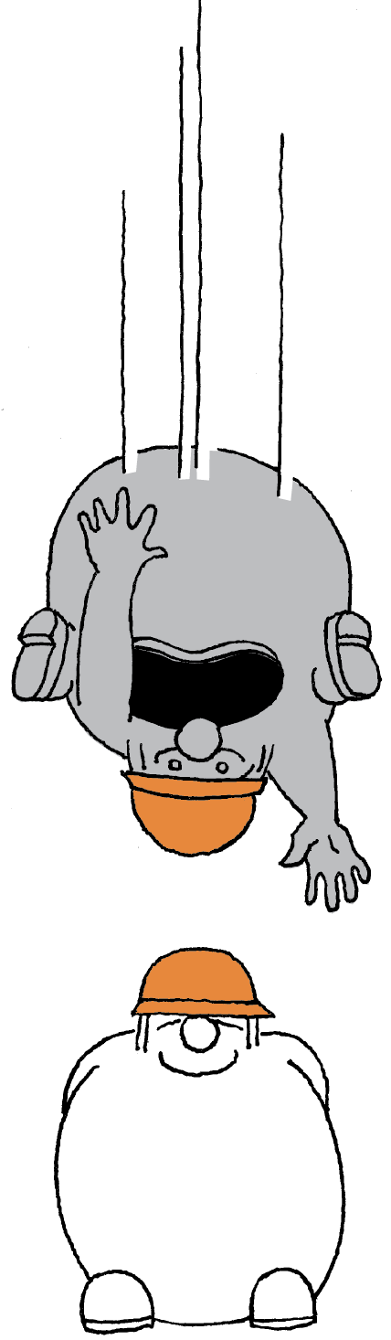 Chute de casque